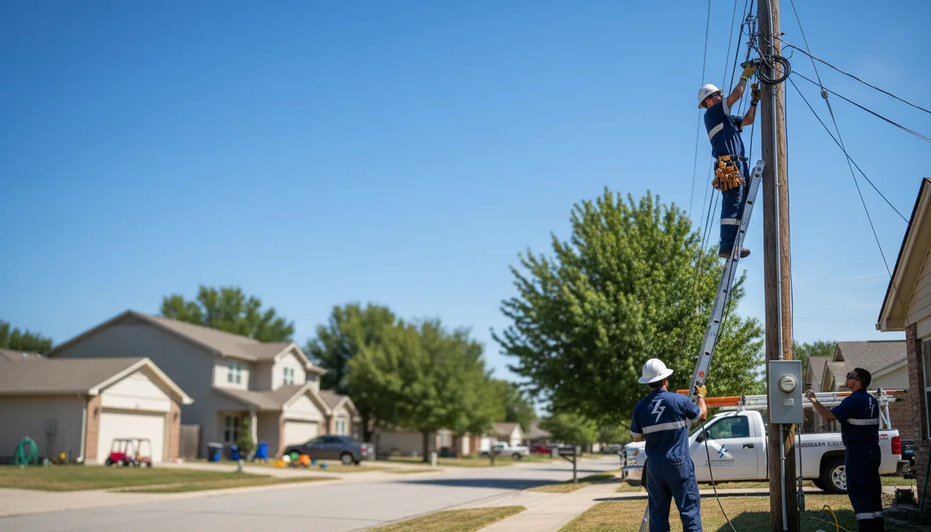 Residential electrician providing installation services in Tipton, MI